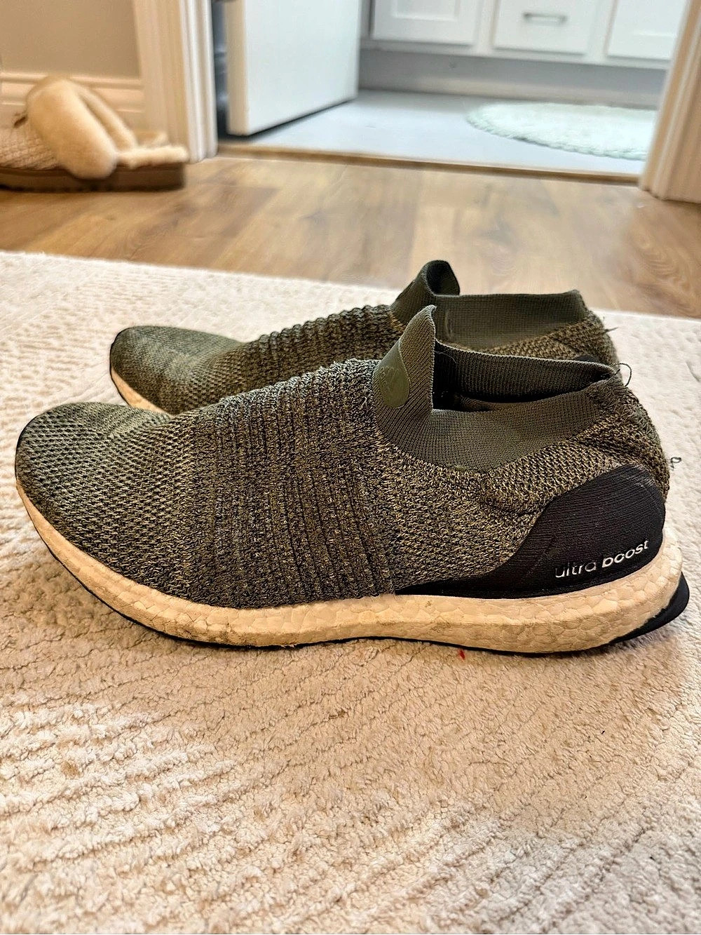 adidas UltraBoost Laceless LTD Ash Green Men's Sneakers